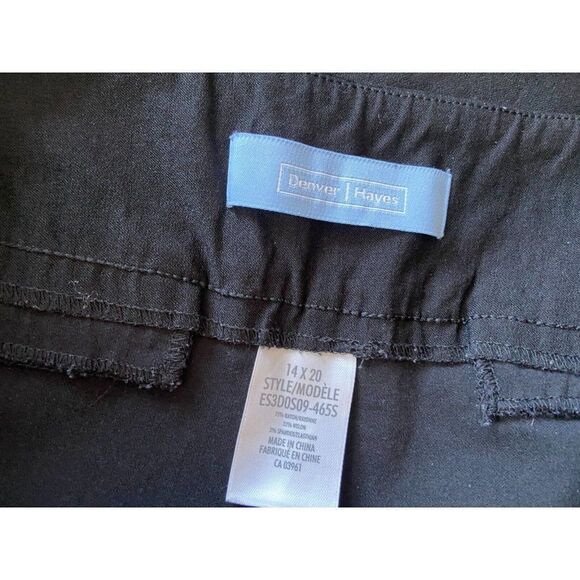 Denver Hayes Women's Black Capri Pants Size 14 x 20 - Picture 9 of 9